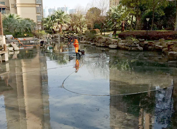 石林景观池淤泥清理